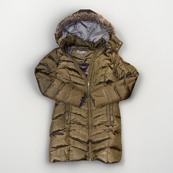 Eddie Bauer Jackets & Blazers - Women’s Eddie Bauer Nylon Down Insulated Olive Green Parka Jacket Size Medium